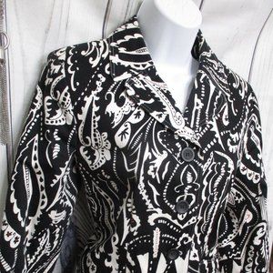 Career blazer black white blazer